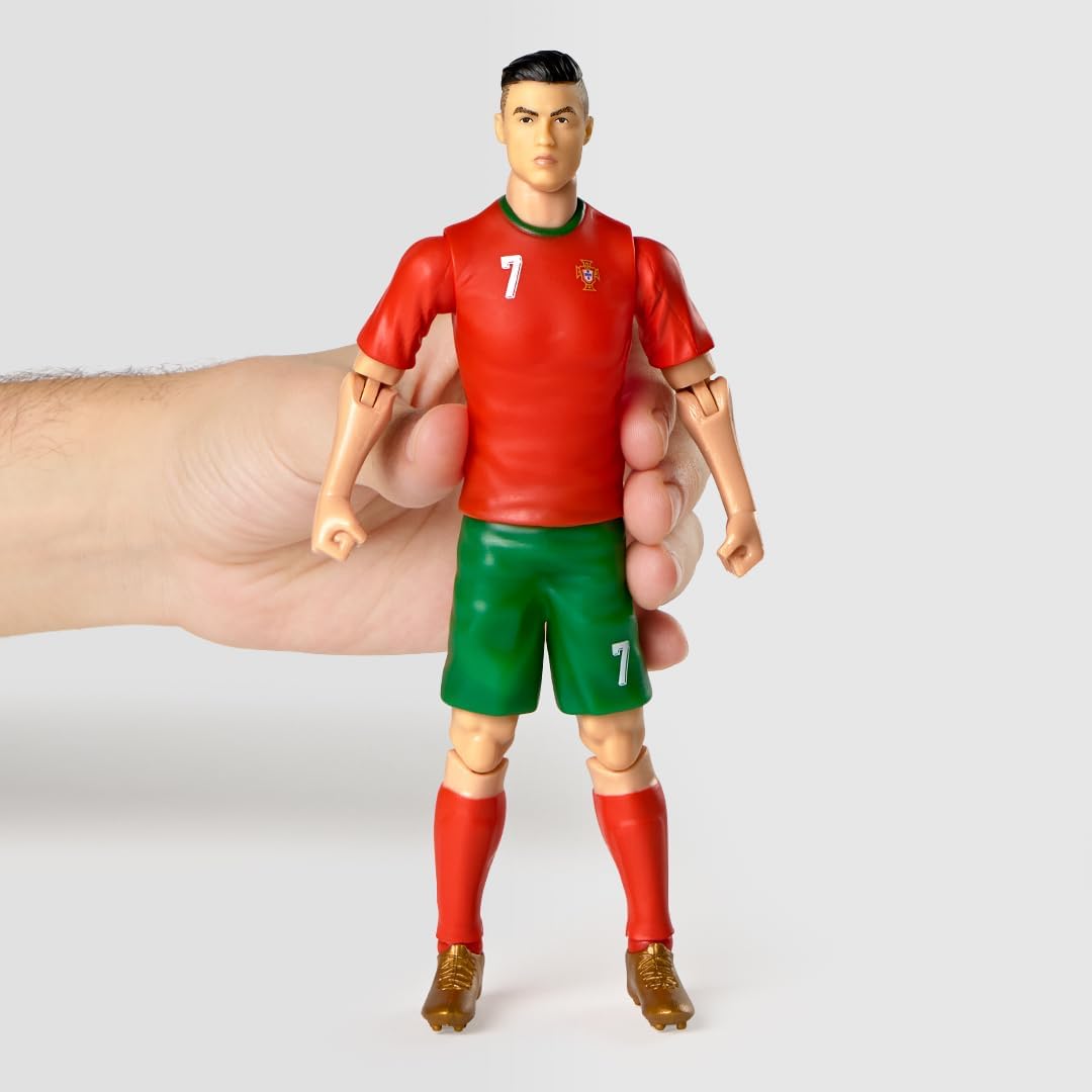Thumbnail 5 de Statuetta calcio Ronaldo Megableu da 20 cm, articolata con licenza ufficiale e 10 punti di snodo