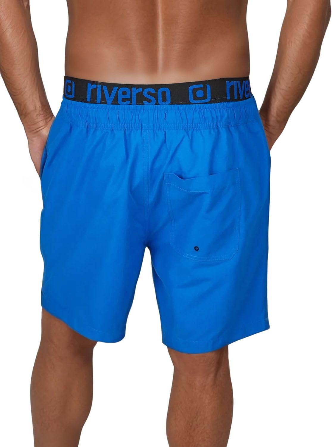 Detalle de riverso Herren Badehose RIVBobby Regular Fit – Schnelltrocknend, elastischer Bund, Mesh-Innenfutter