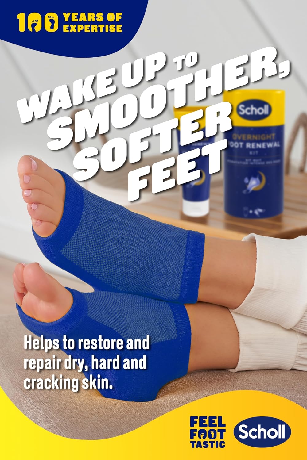 Detalle 2 de Scholl Overnight Renewal Kit 60 ml foot cream 🦶