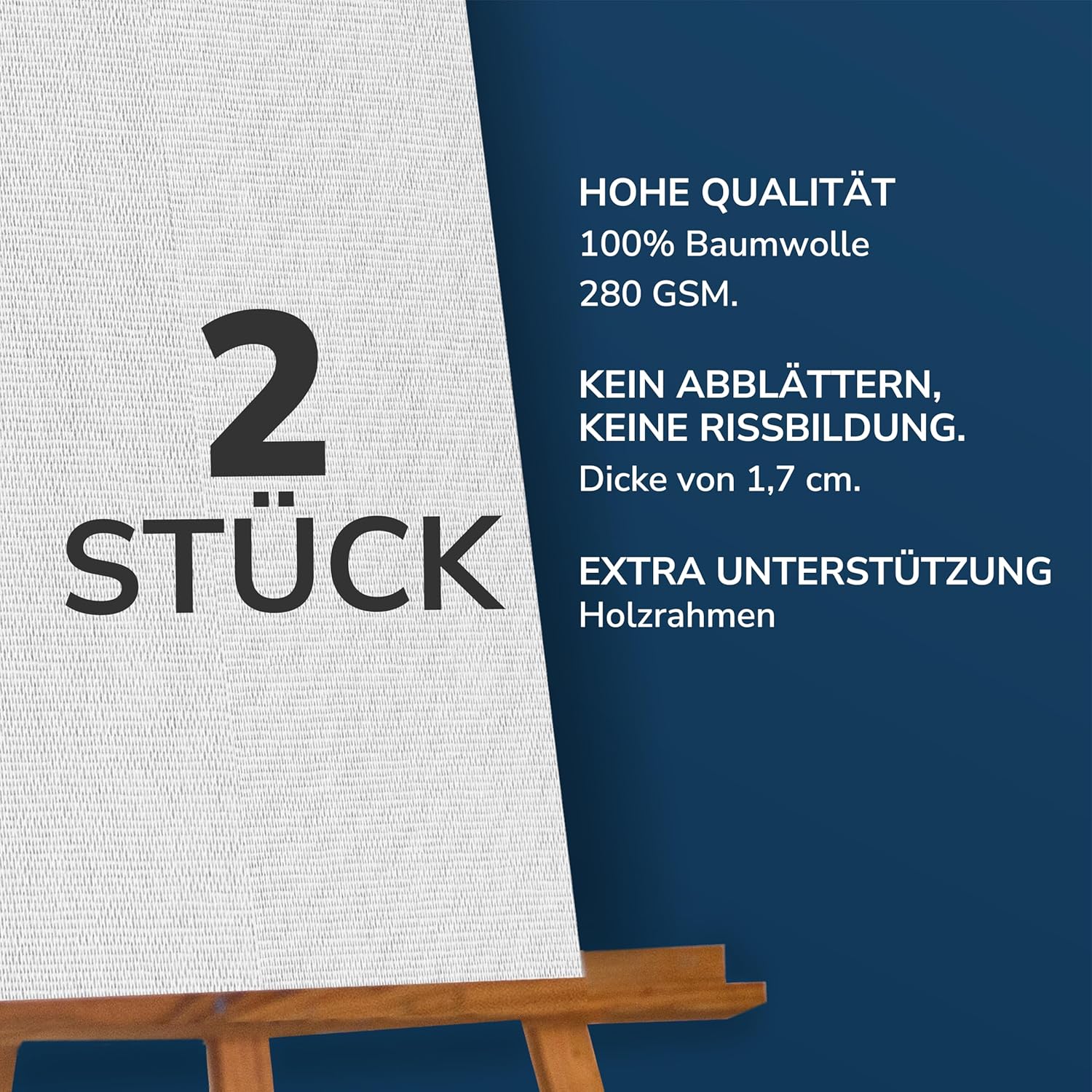 Thumbnail 2 de Zenacolor Leinwand 80x120 zum Bemalen 🎨