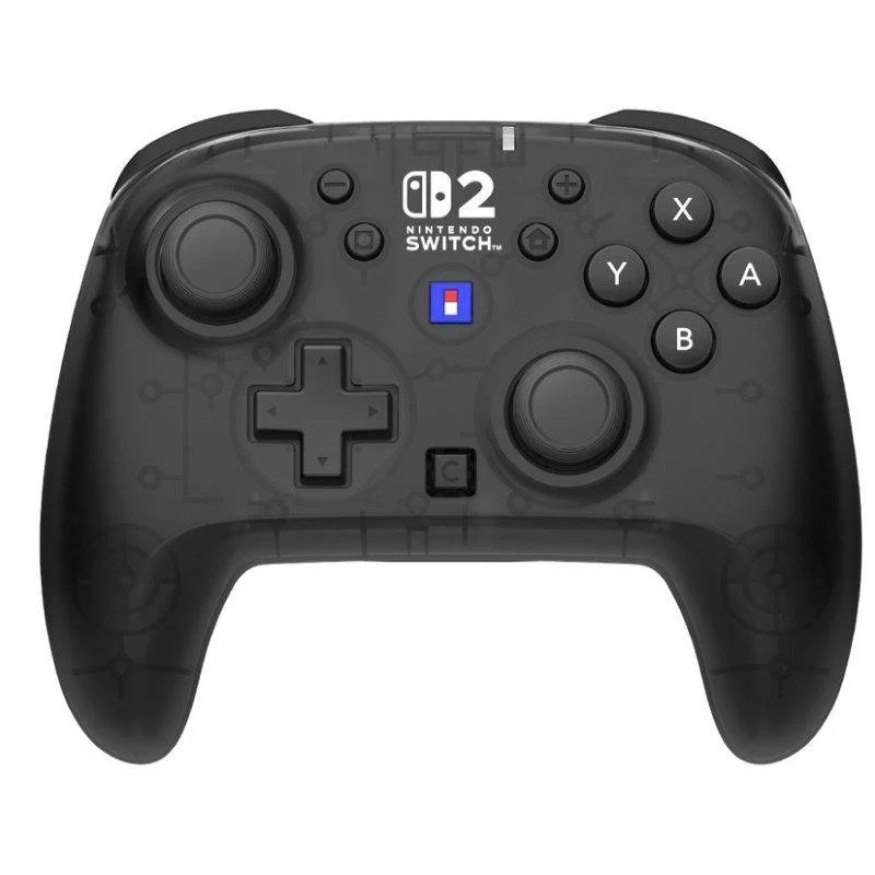 Detalle de Hori HORIPAD inalámbrico para Switch 2, negro, con joysticks TMR y giroscopio