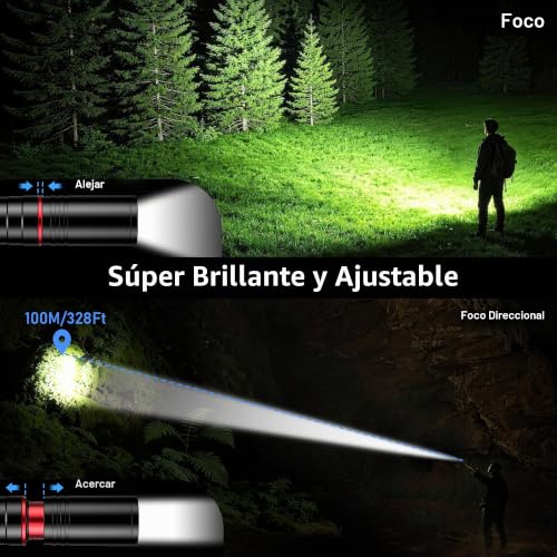 Detalle de Blukar Mini Linterna LED Recargable: linterna bolígrafo super brillante y compacta