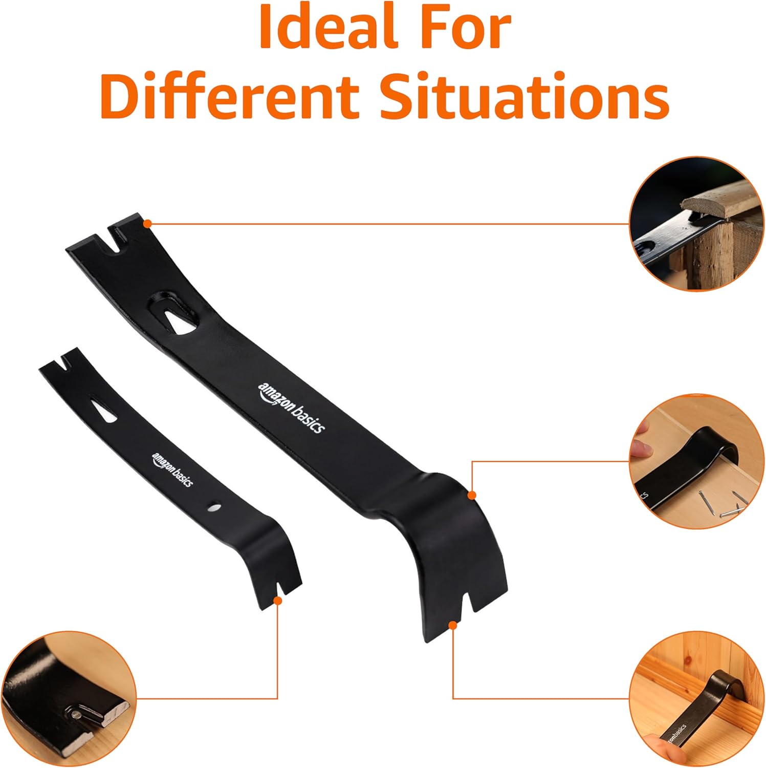 Thumbnail 3 de Amazon Basics Pry Bar/Nail Puller 4-pack 🛠