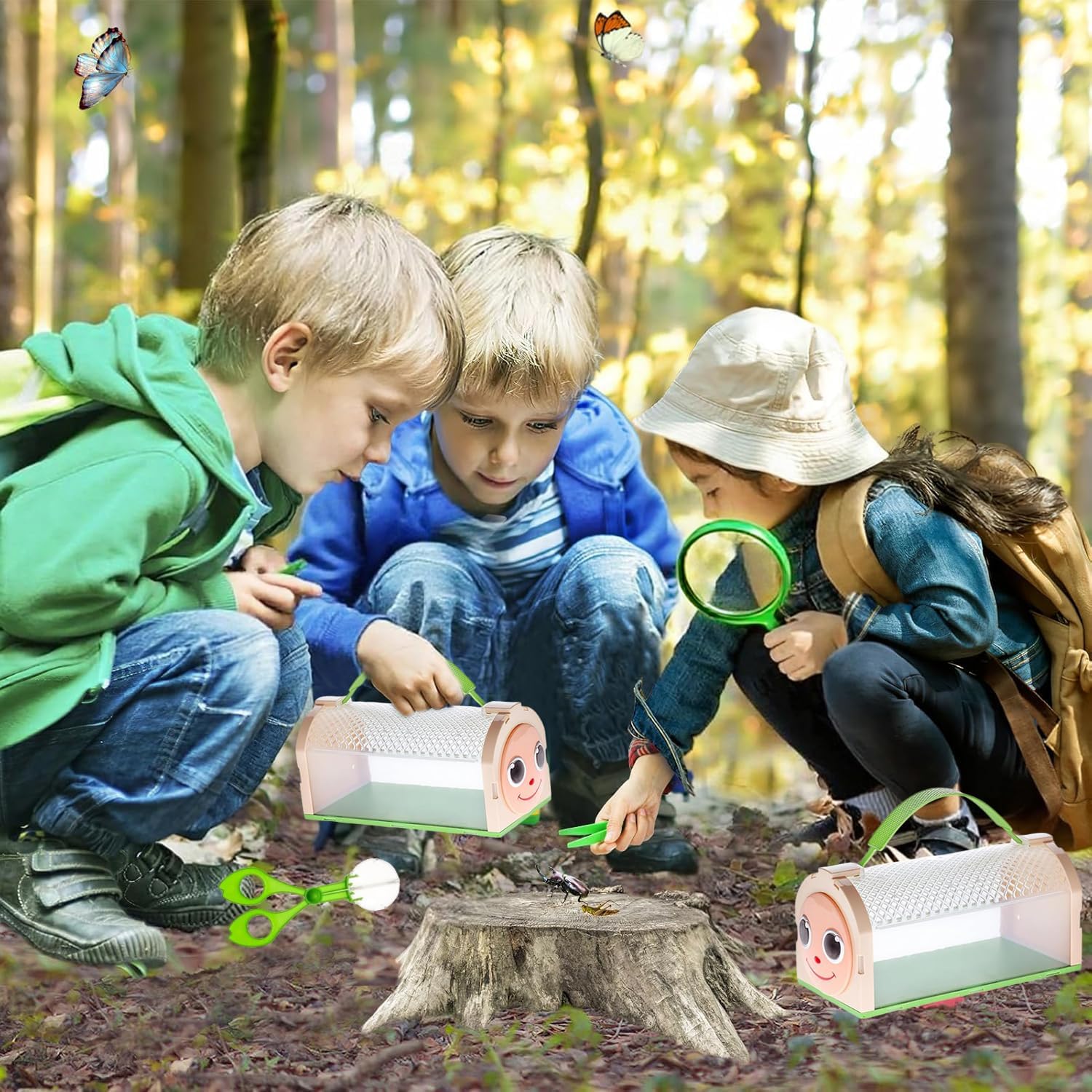 Thumbnail 4 de Bug Catcher Kit for Kids: Critter Habitat Box with Carrying Handle and Easy-Access Door
