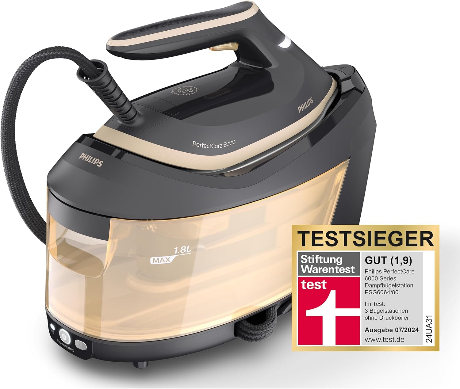 Thumbnail 1 de Philips PerfectCare 6000 Series Dampfbügelstation PSG6064/80 – starke Dampfleistung, 1,8 L Tank