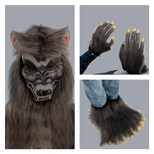 Detalle 1 de Spooktacular Creations children's werewolf costume, L (10–12 years)