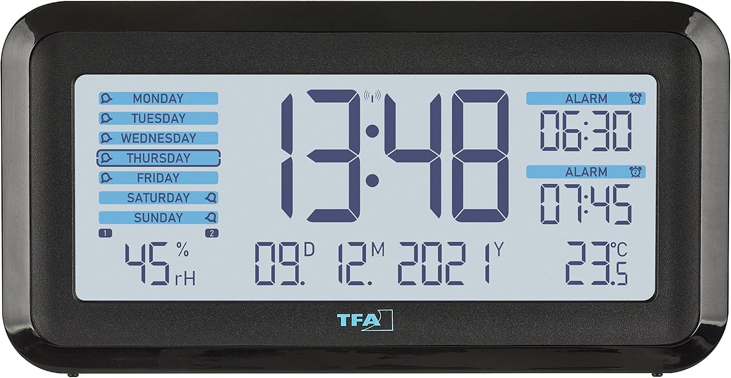 Detalle 2 de TFA Dostmann Boxx2 Réveil radio-piloté