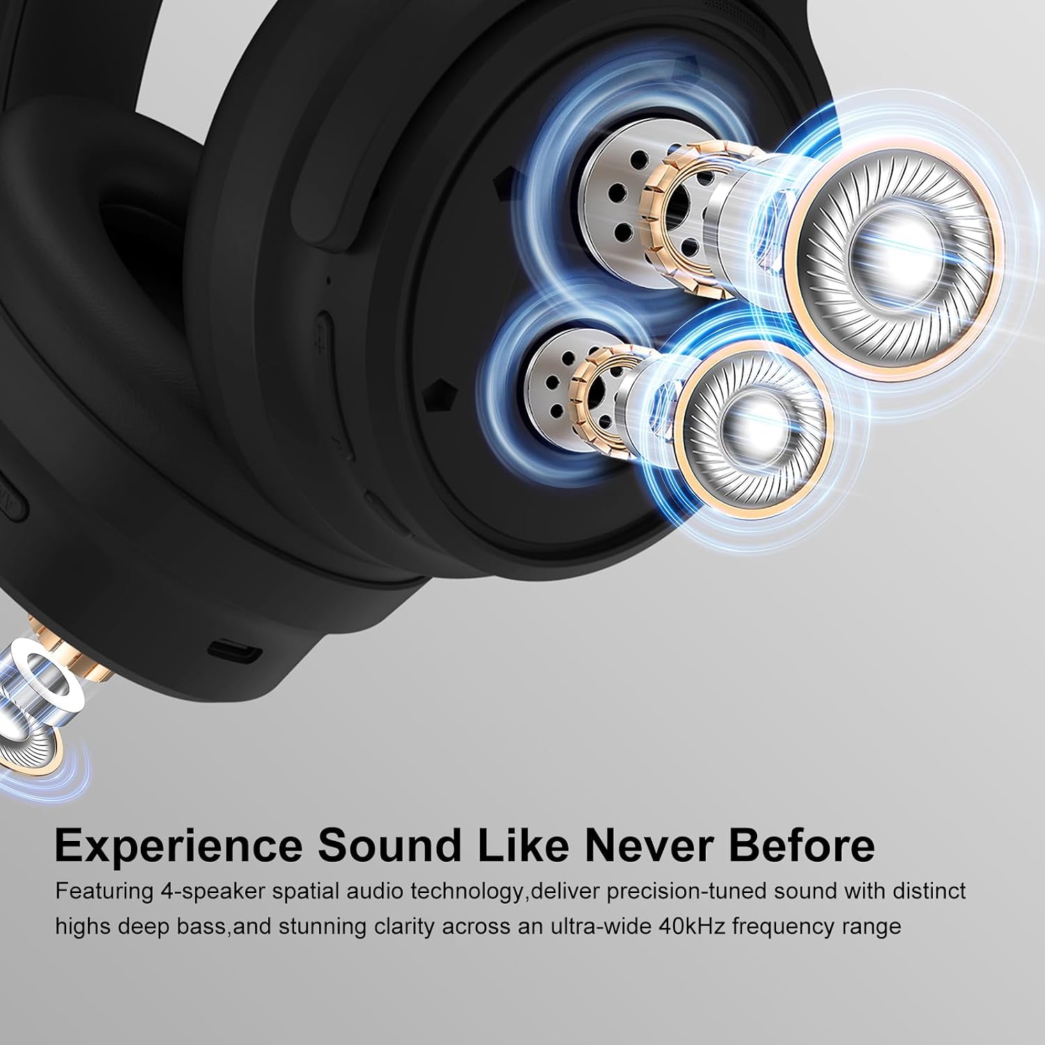 Detalle de Srhythm NiceComfort 35 NC35 2nd Gen over-ear headphones with ANC and Bluetooth 6.0