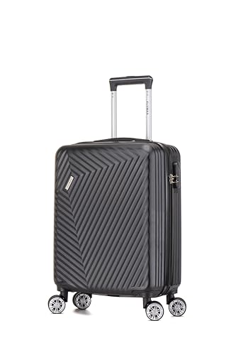 Detalle de FLYMAX 55x40x20 Ryanair Cabin Bag Suitcase – 40L Hard Shell Carry-On