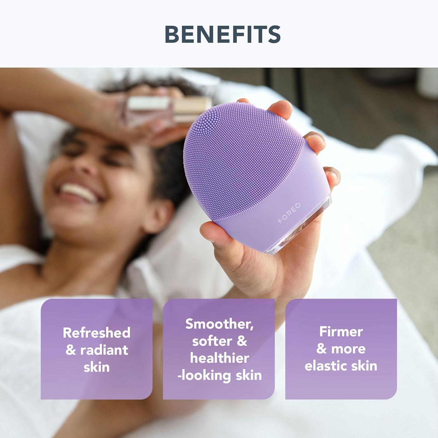 Thumbnail 4 de FOREO Deep & Gentle LUNA 4 Sensitive Set: spazzola detergente viso in silicone e Micro-Foam Cleanser 2.0