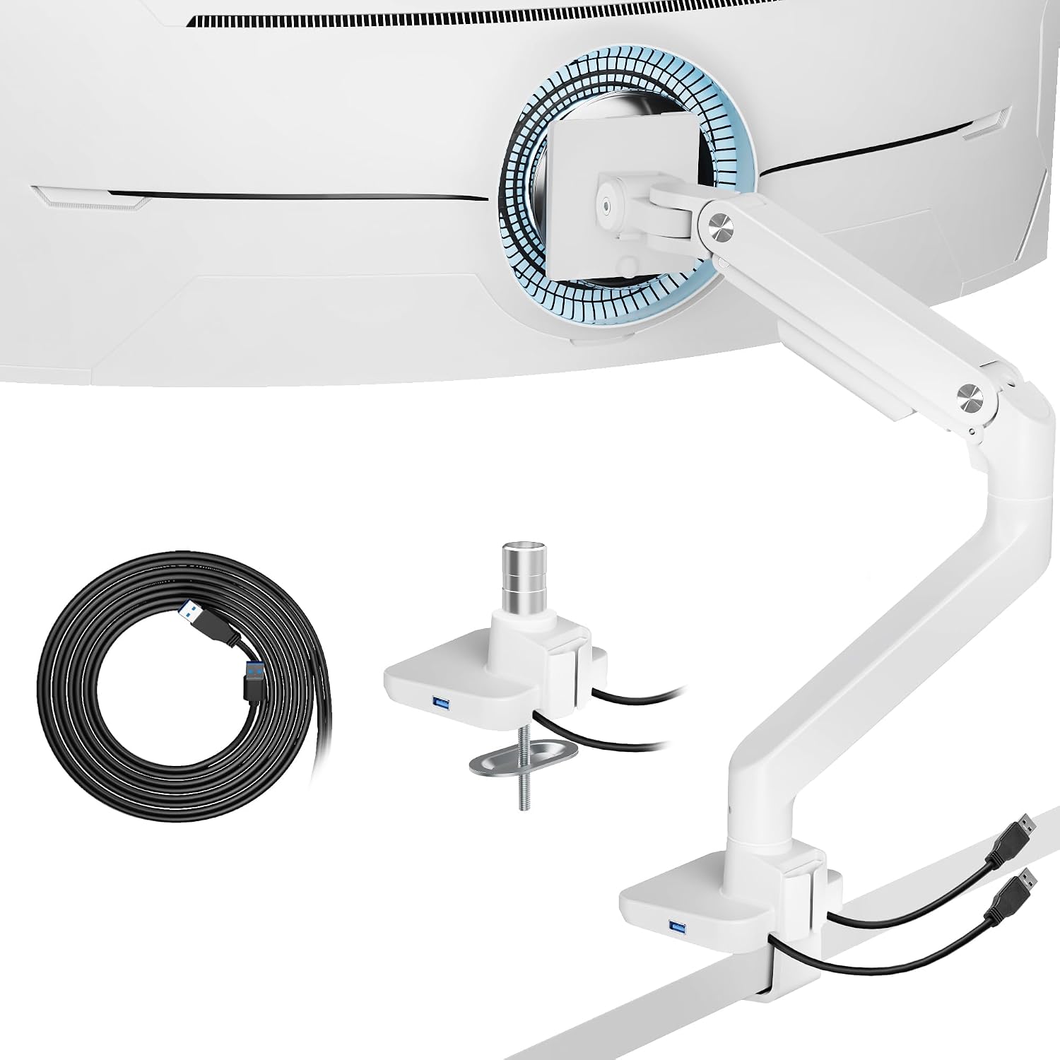 Detalle de ARES WING Ultrawide Monitor Arm 44 lbs