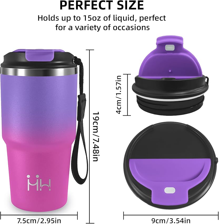 Thumbnail 1 de Vaso Térmico 20 oz — Acero 18/8, 8H frío/6H calor 🧋