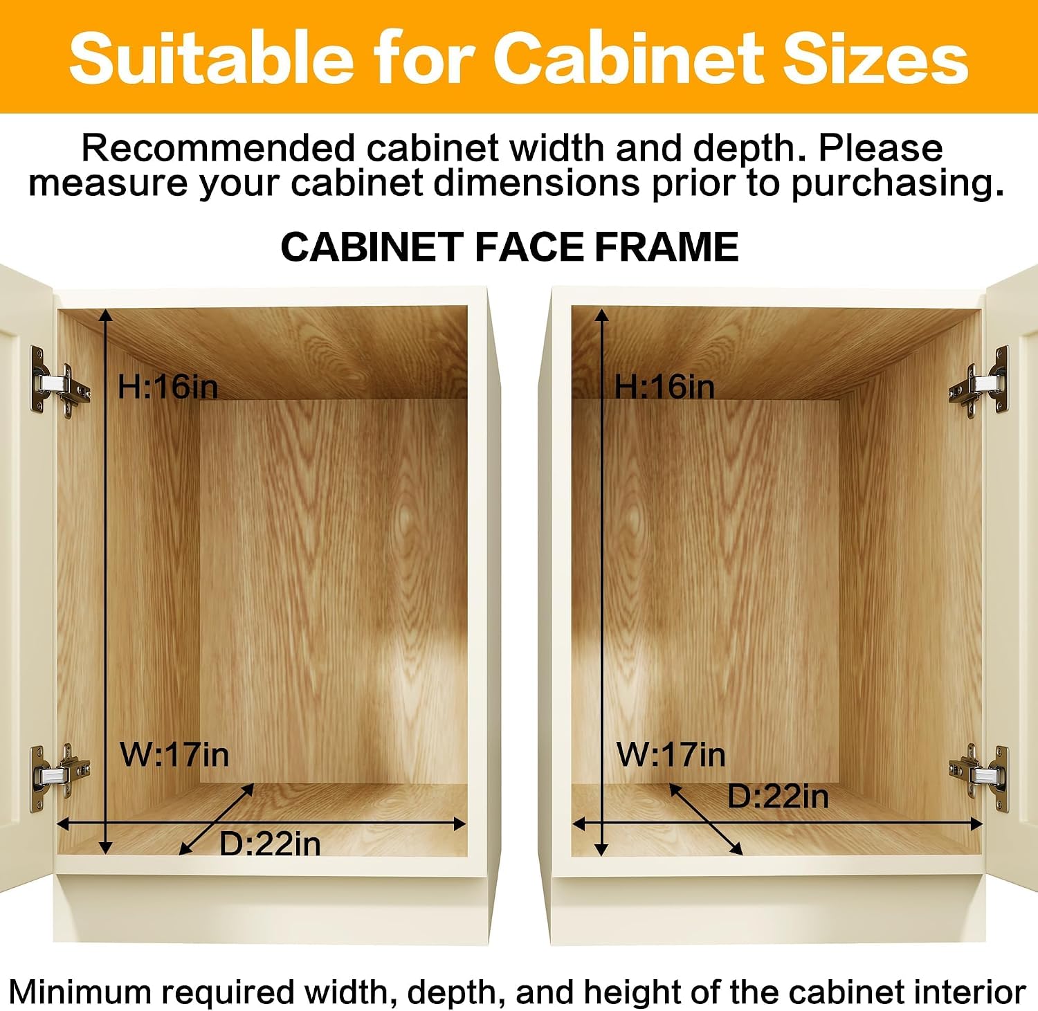 Thumbnail 2 de QUYUWU 2-Tier Pull-Out Kitchen Cabinet Shelf & Drawer Organizer (16" W x 21" D)