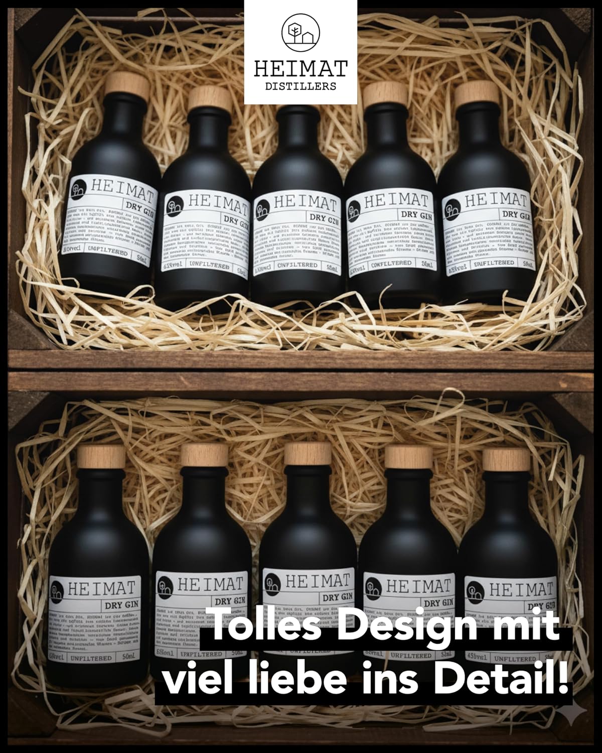 Thumbnail 4 de HEIMAT Dry Gin Probierset Miniatur (3×50 ml) – für ein Gin-Tasting mit 18 Botanicals