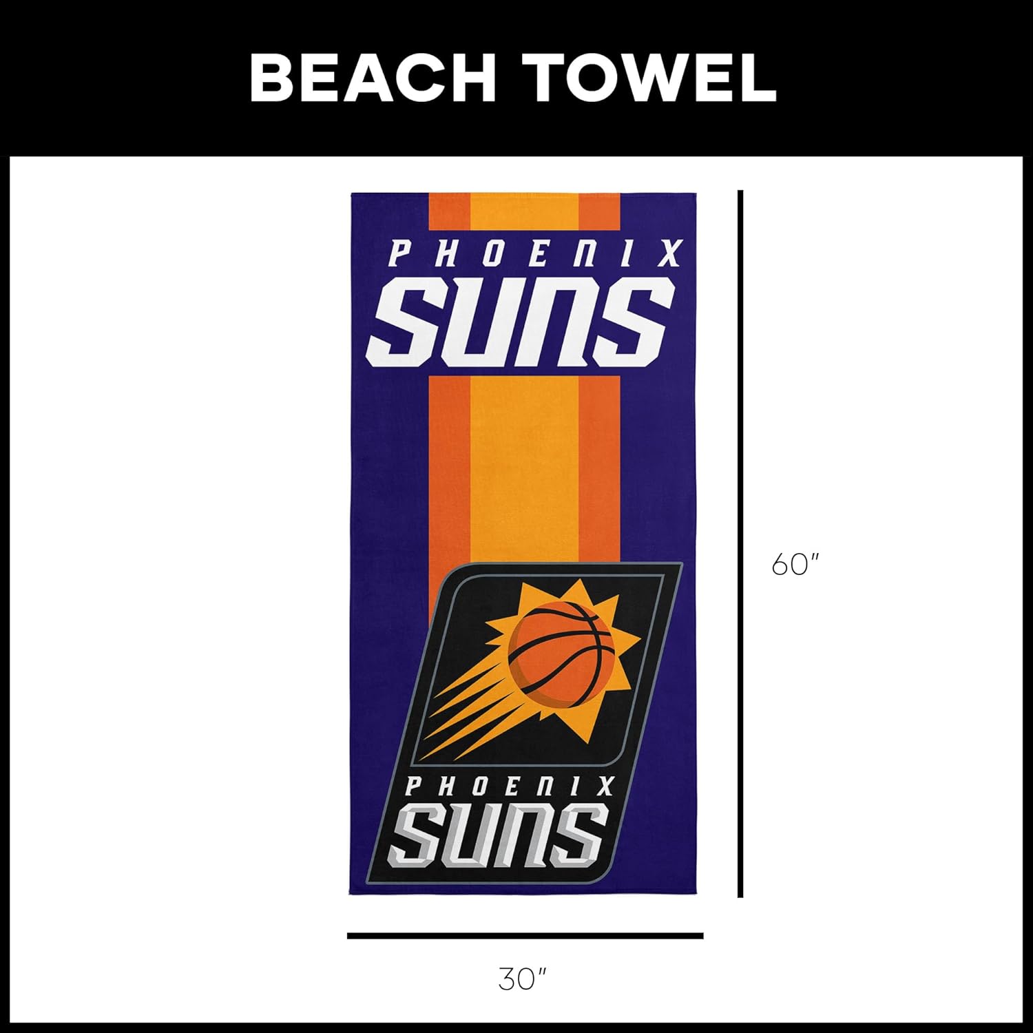 Thumbnail 3 de Northwest NBA Phoenix Suns Beach Towel (30 x 60 in)