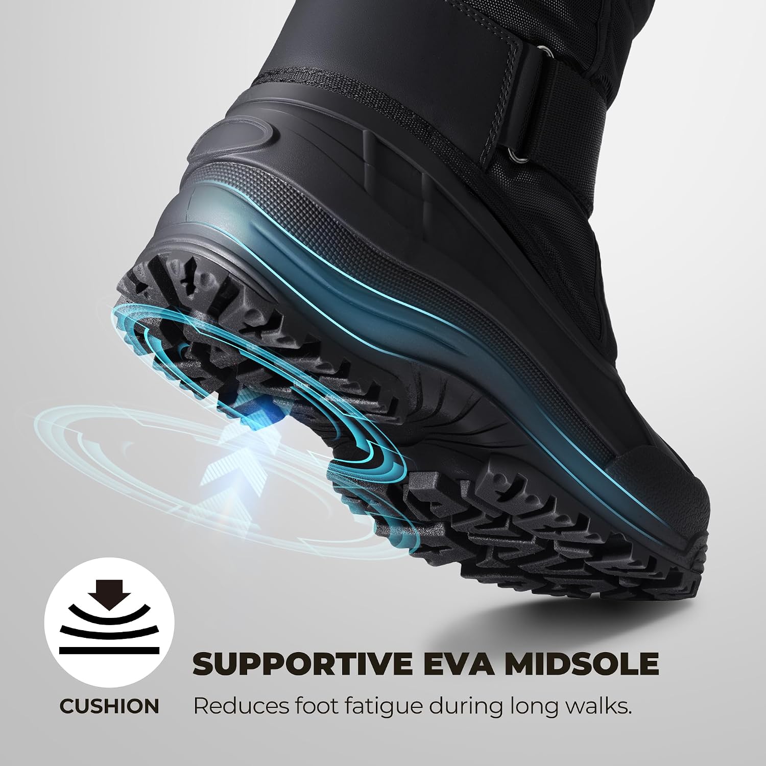 Detalle 2 de NORTIV 8 QUEBEC-M Mountaineer-1m Men's Insulated Winter Snow Boots
