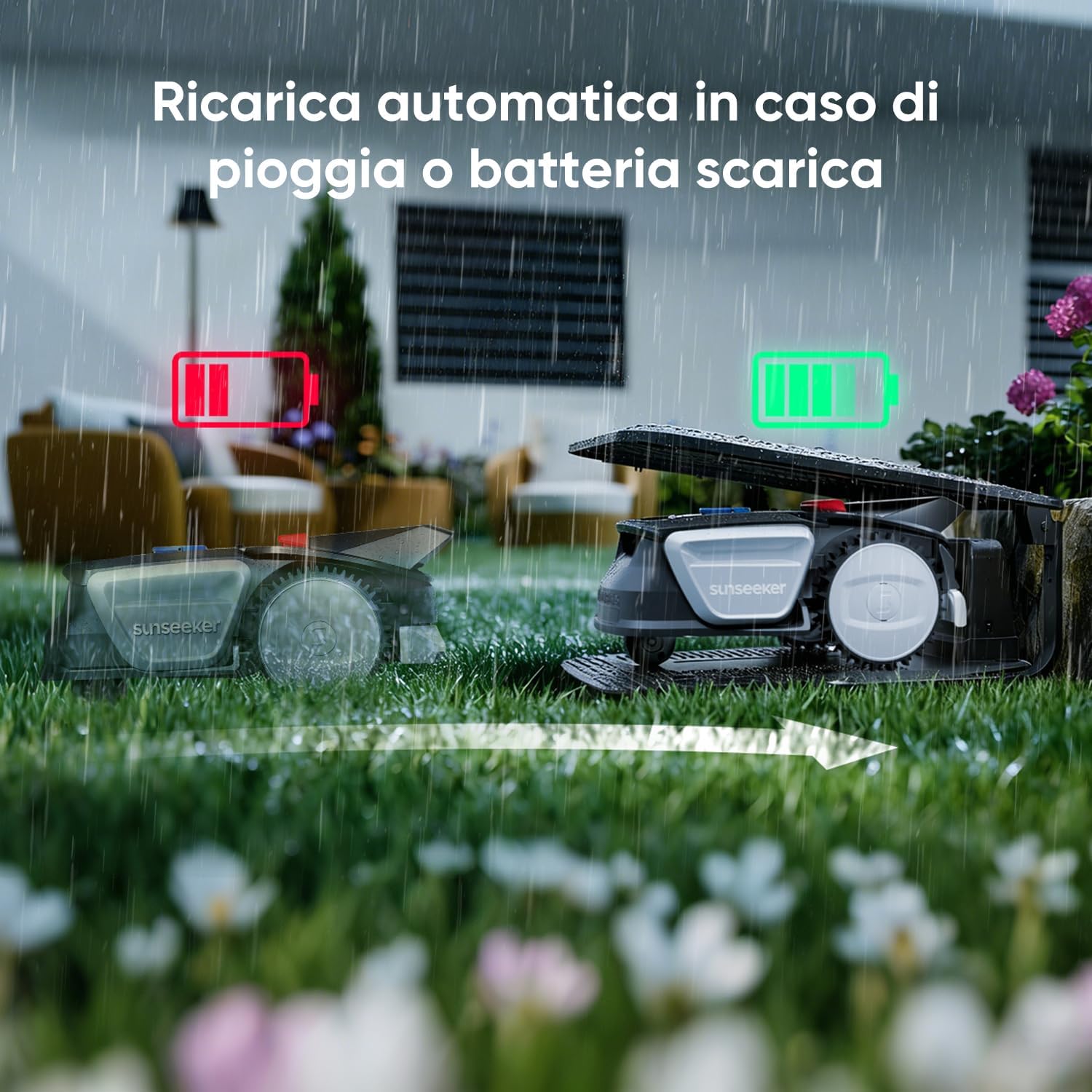 Thumbnail 6 de Sunseeker V1 con Garage: robot tagliaerba senza filo per giardini fino a 300 m²