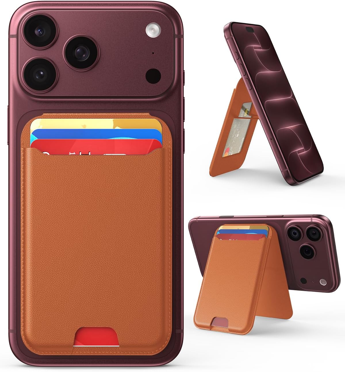 Thumbnail 6 de Magnetic Phone Wallet Stand in Carbon Fiber