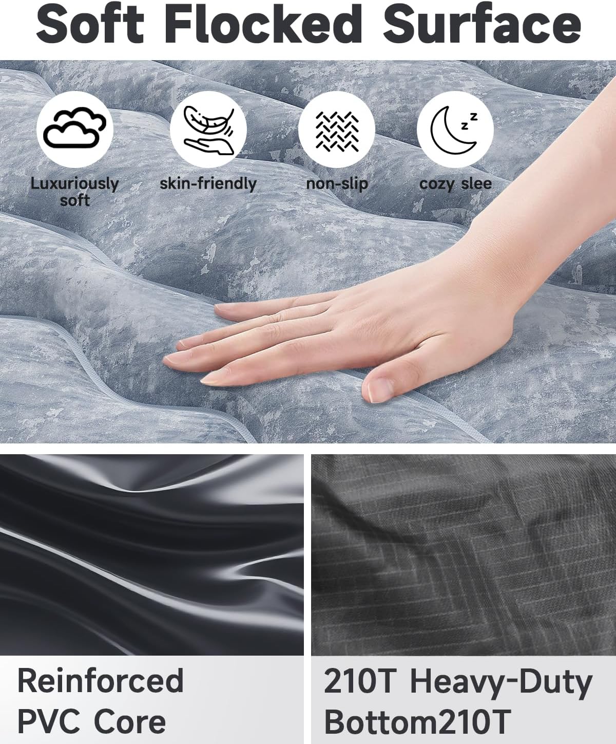 Thumbnail 4 de Umbrauto Inflatable Truck Bed Air Mattress for Full Size Short Beds (5.5–5.8 ft) with Pump & Carry Bag