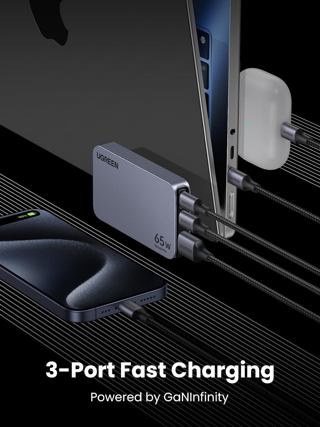 Detalle 2 de UGREEN Nexode Pro 65W USB C Charger