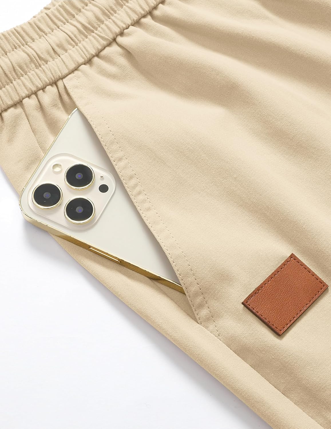 Thumbnail 4 de TARAINYA Kurze Hosen Herren – Baumwolle Casual Shorts mit Tunnelzug und Taschen