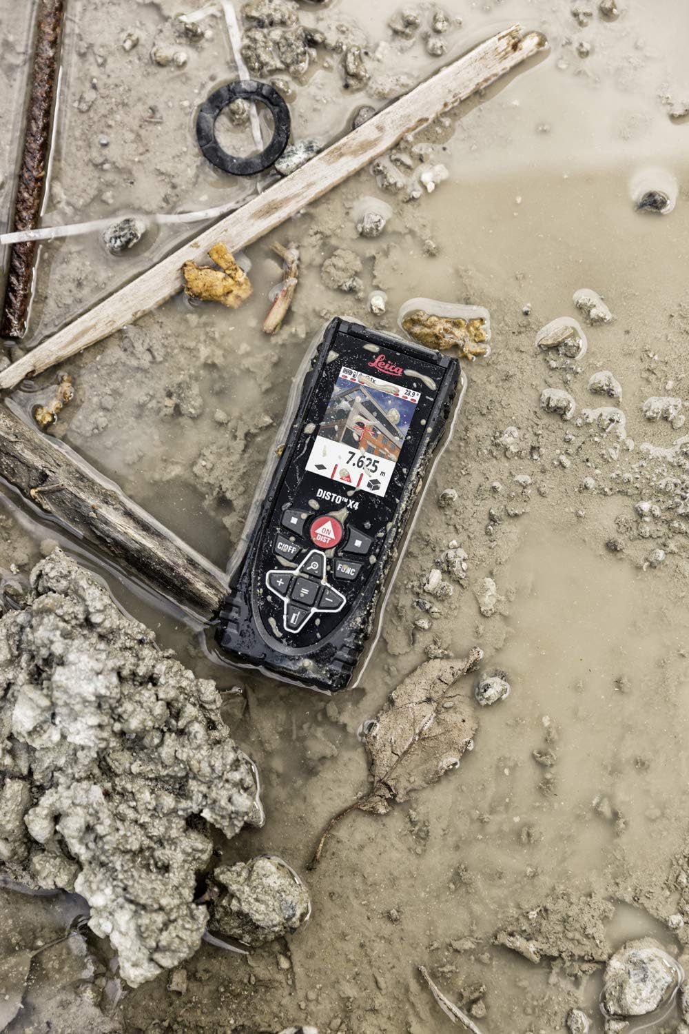 Detalle 2 de Leica DISTO X4 – dalmierz laserowy IP65 z Bluetooth i kamerą celowniczą
