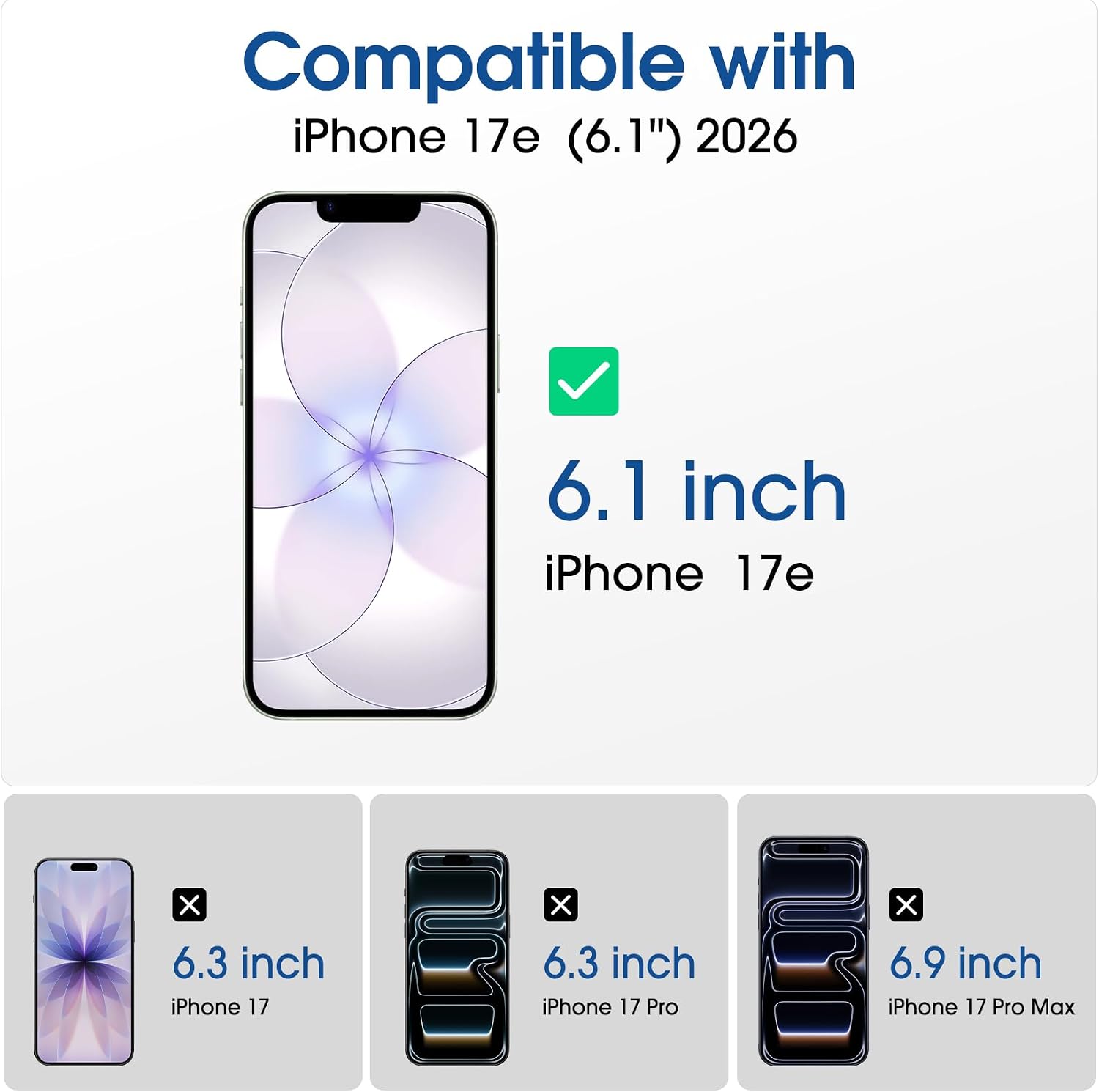 Detalle de amFilm OneTouch iPhone 17e Screen Guard