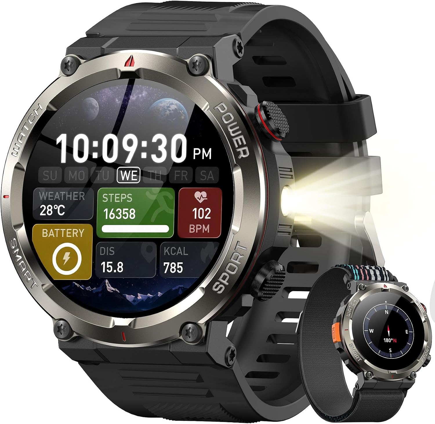 Detalle de Blackview Military Smartwatch with 100-Day Standby