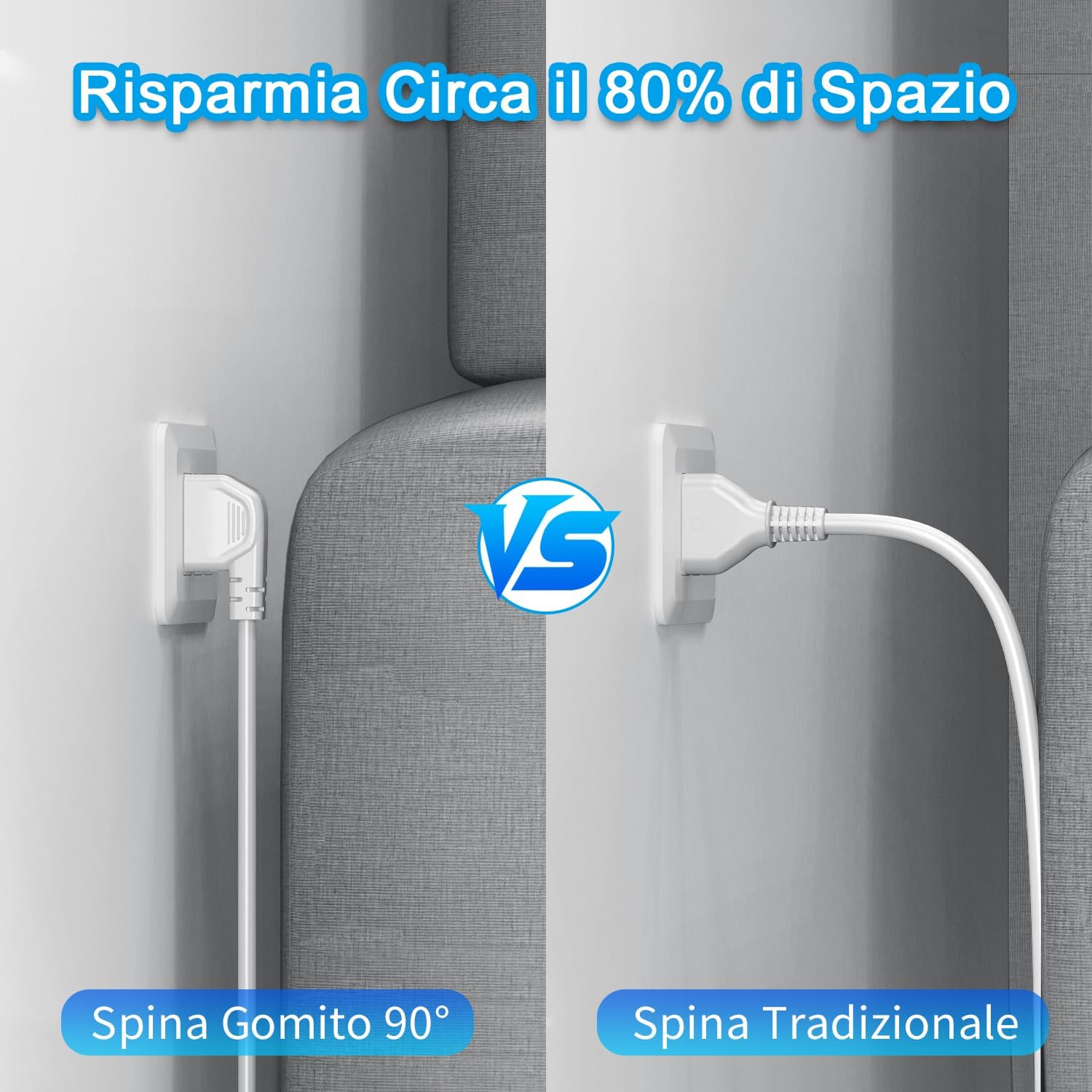 Detalle 2 de TOPREK Ciabatta Multipresa 4000W con 2 USB C