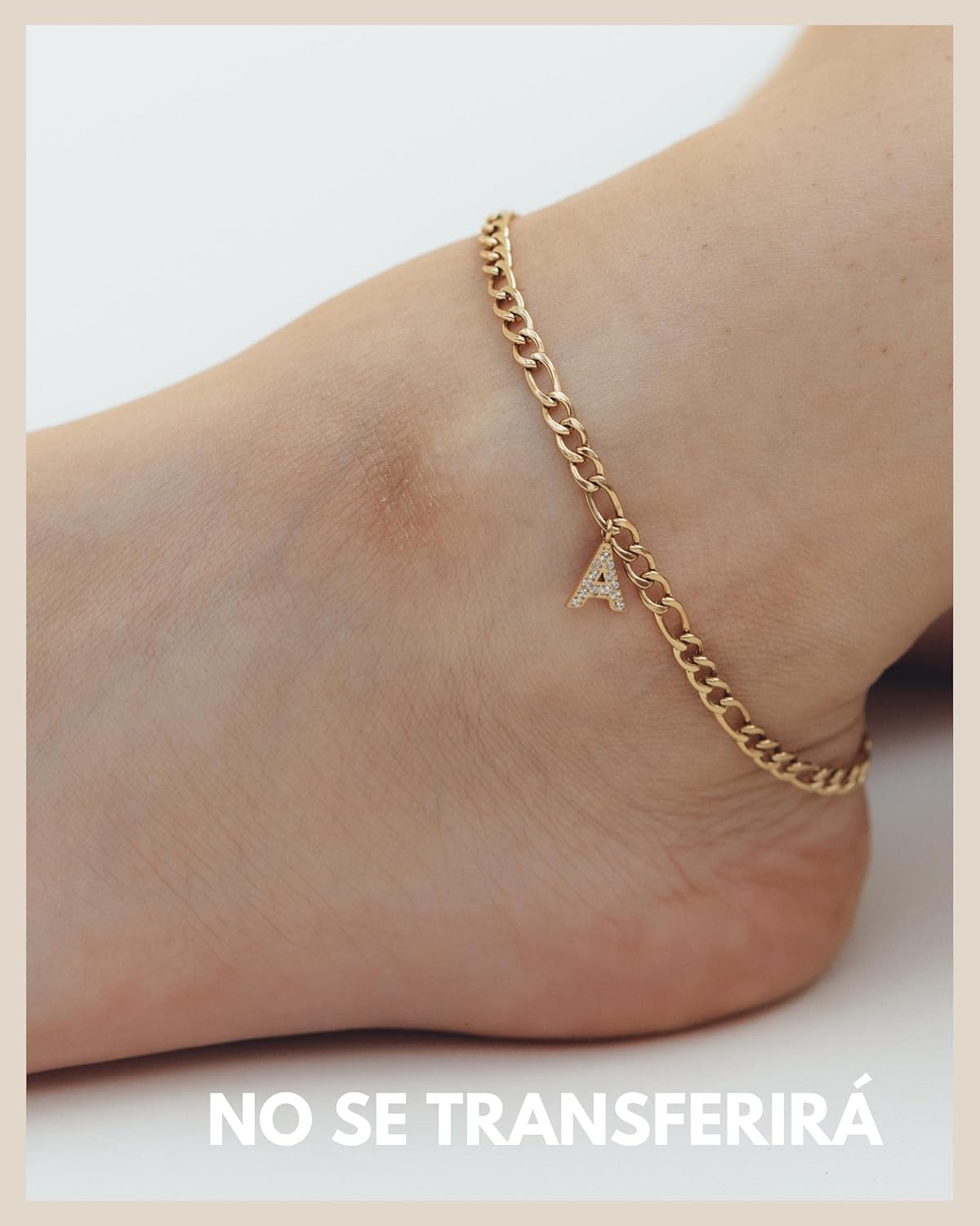 Detalle 2 de GD GOOD.designs Tobillera 18K iniciales