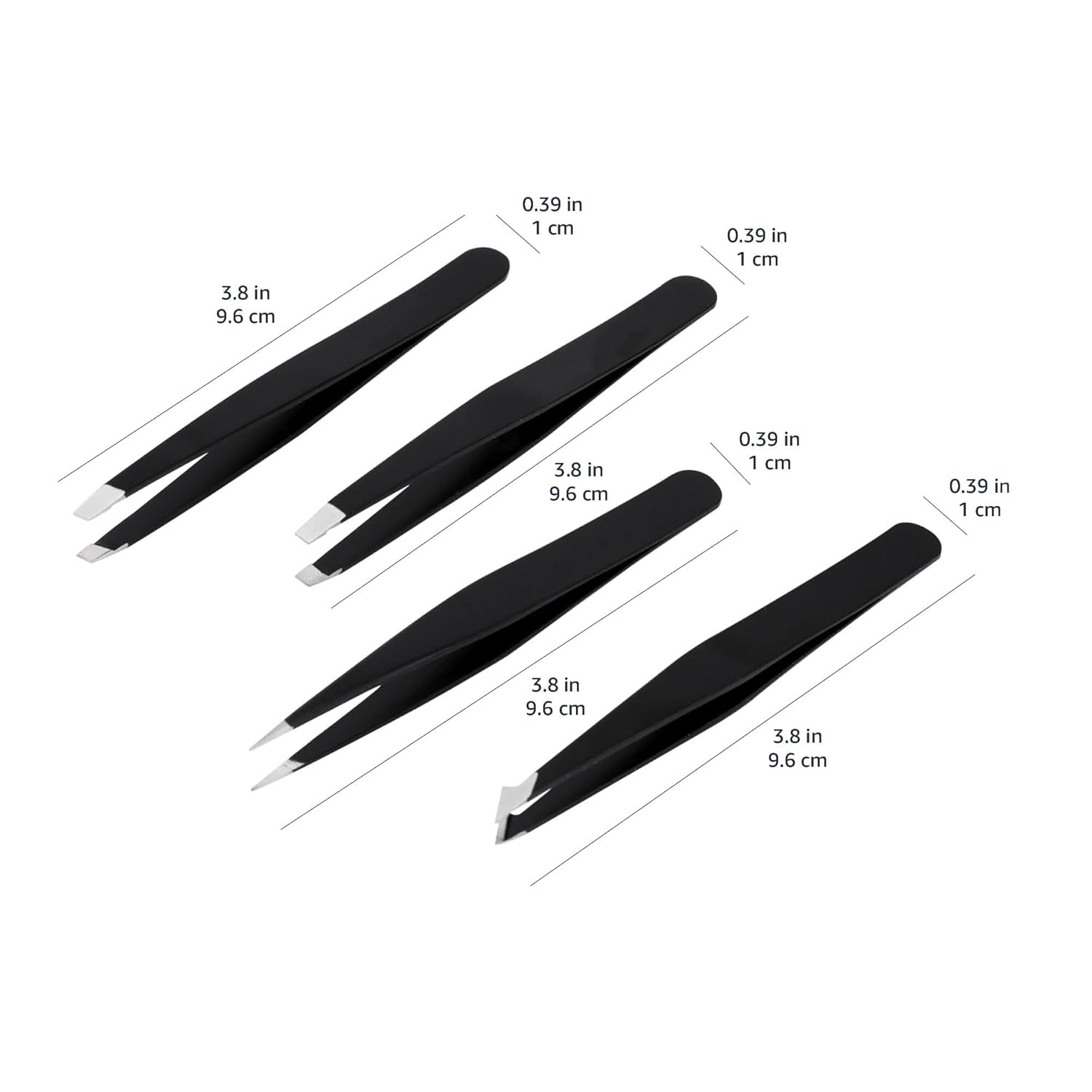 Thumbnail 6 de Amazon Basics Professional Stainless Steel Tweezers, 4-pack ✂