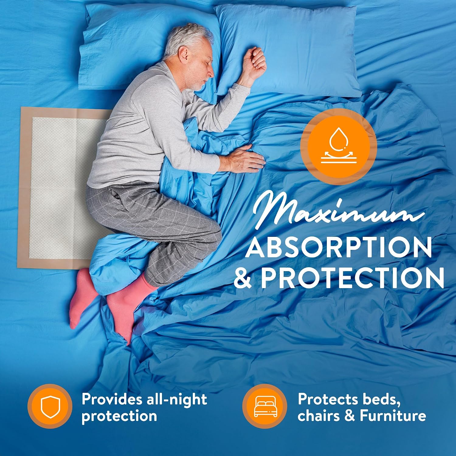 Detalle 2 de Inspire XL Super Absorbent Bed Pads 30 x 36, 50 ct