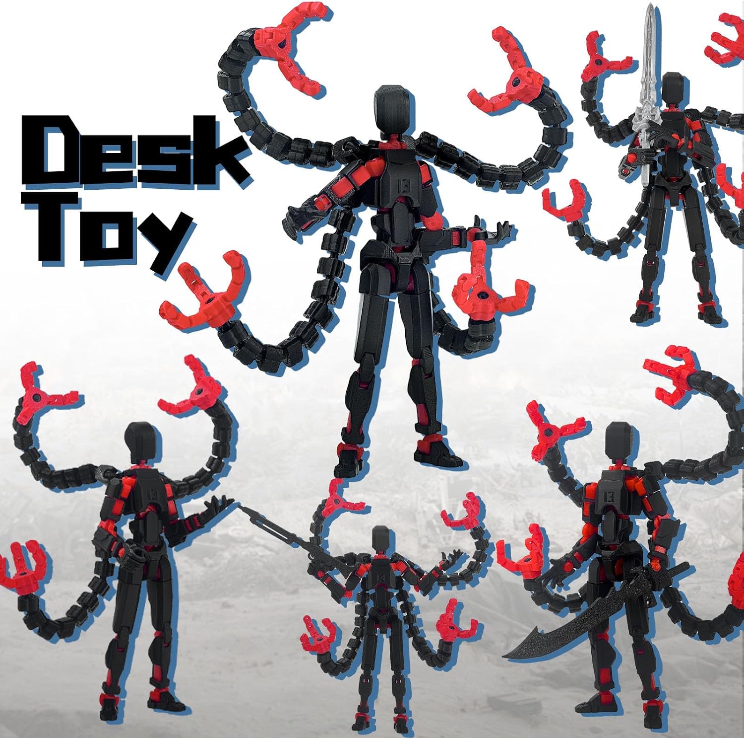 Thumbnail 6 de PkghoKids Assembly Completed T 13-Joint 3D Printed Robot Figure