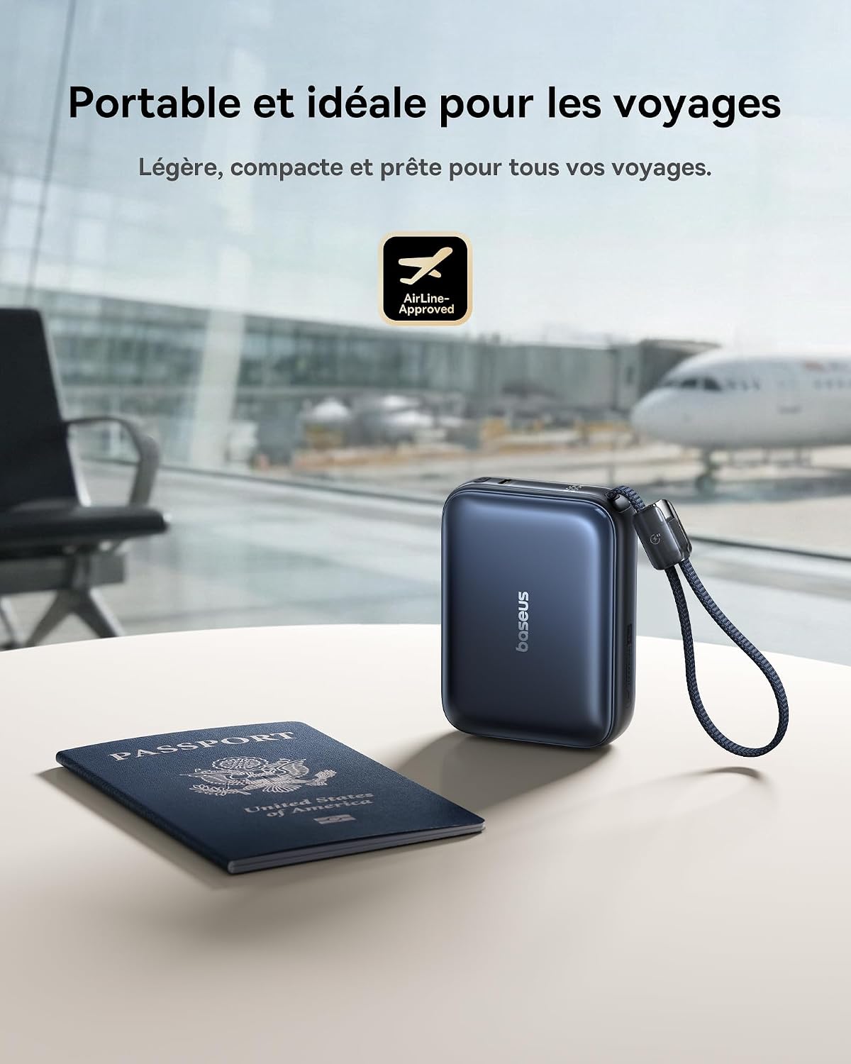 Thumbnail 5 de Baseus AC22 Mini Powerbank 20000mAh — 45W PD, USB-C intégré et affichage