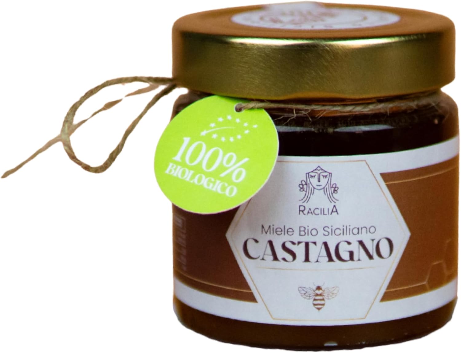 Detalle de Racilia Miele Bio di Castagno – Miele di Castagno 100% Biologico, 250 g