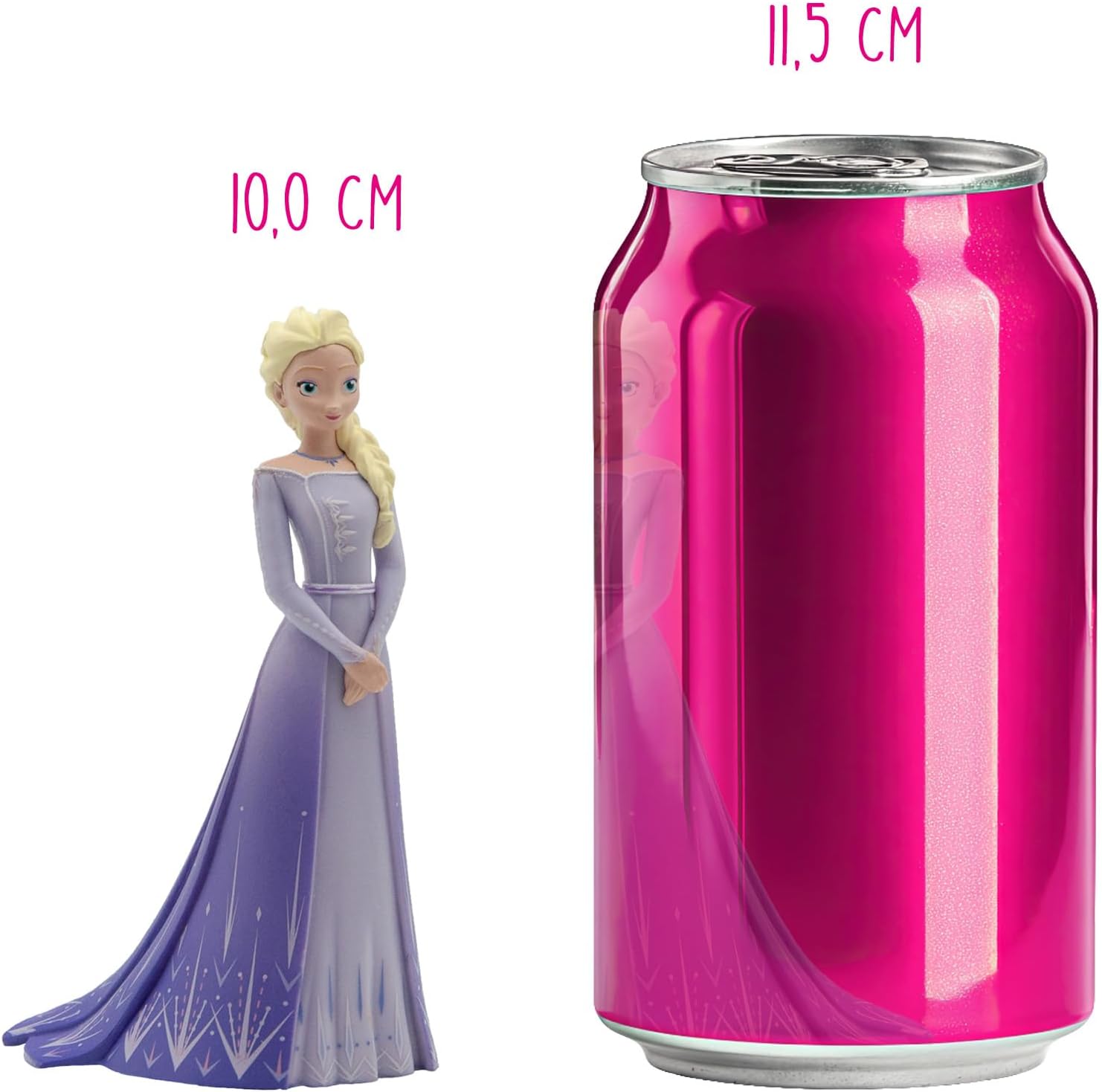 Detalle de Bullyland 13510 Elsa d'Arendelle – Figurine La Reine des Neiges, 10 cm, finition artisanale