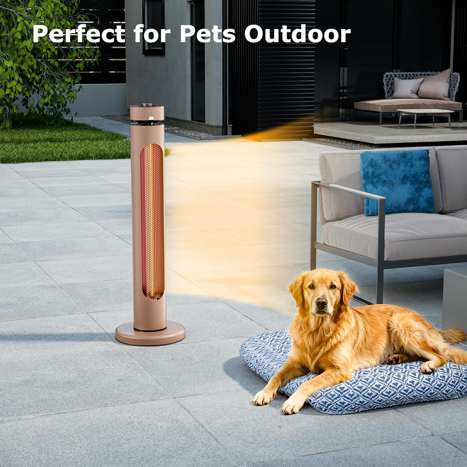 Thumbnail 6 de Portable Infrared Patio Heater 1500W with 8 Levels