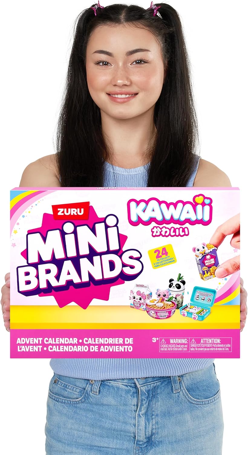 Detalle de Mini Brands Kawaii Calendario dell'Avvento di ZURU: mini tesori kawaii per l'attesa del Natale