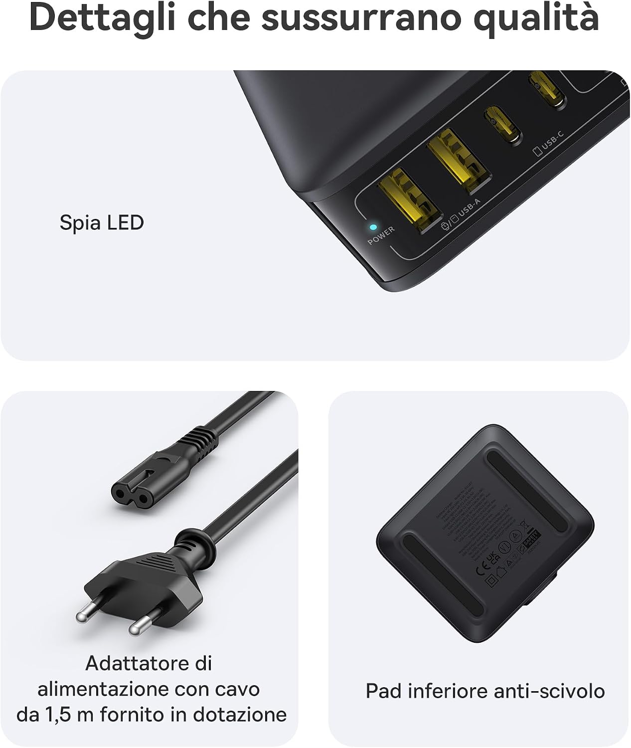 Thumbnail 6 de Baseus Caricatore USB C 120W 6 porte