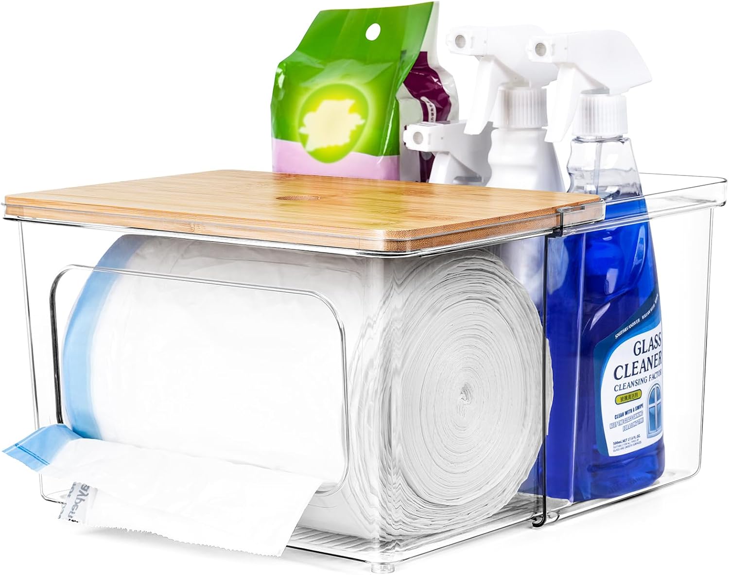Thumbnail 6 de iCASA 3-in-1 Trash Bag Dispenser & Dishwasher Pod Organizer (Clear Acrylic)