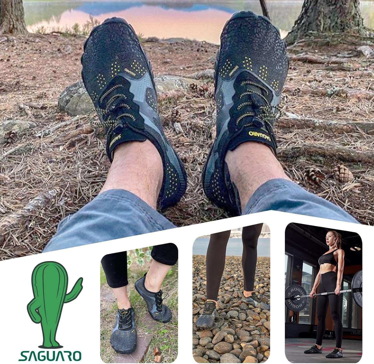 Thumbnail 1 de SAGUARO Unisex Barfußschuhe mit breiter Zehenbox und Zero-Drop Sohle