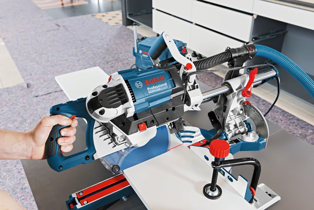 Detalle 2 de Bosch Professional GCM 8 SDE, scie à onglets radiale avec lame 216 mm