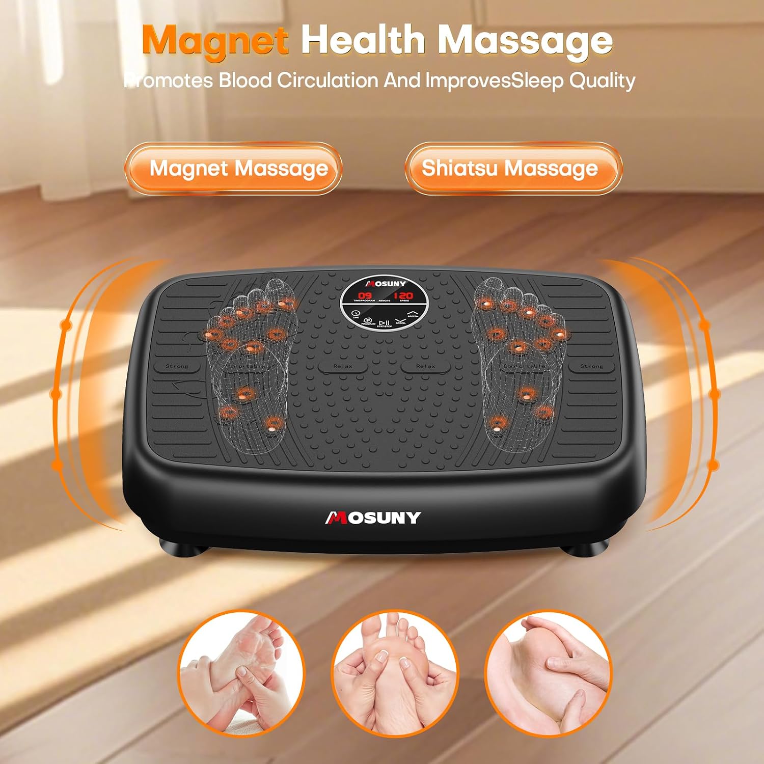 Thumbnail 4 de MOSUNY 2026 Vibration Plate 204 kg capacity