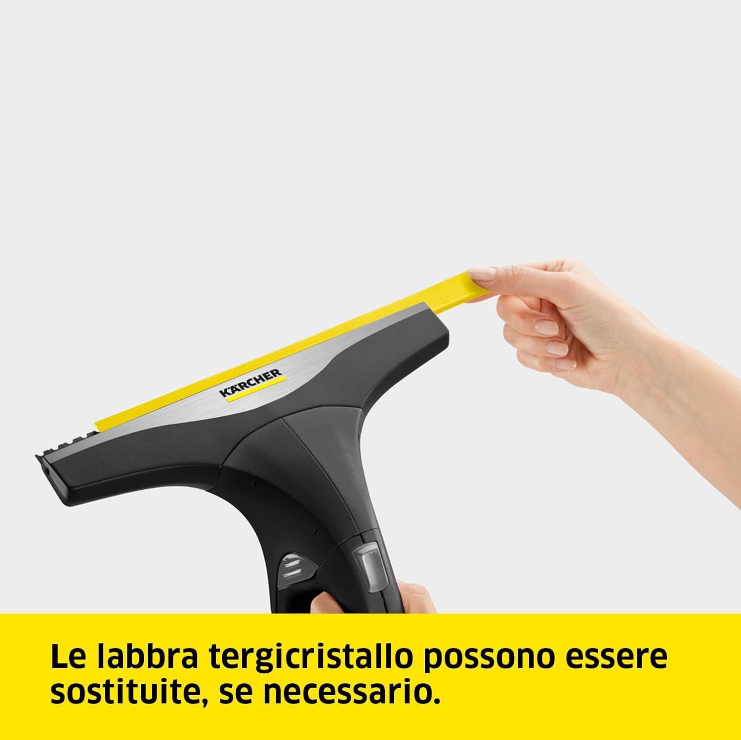 Detalle de KÄRCHER WV 2 Black Edition: lavavetri senza fili per vetri, piastrelle e superfici lucide