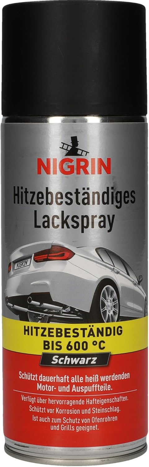 NIGRIN Lackspray 400 ml Autolack schwarz matt