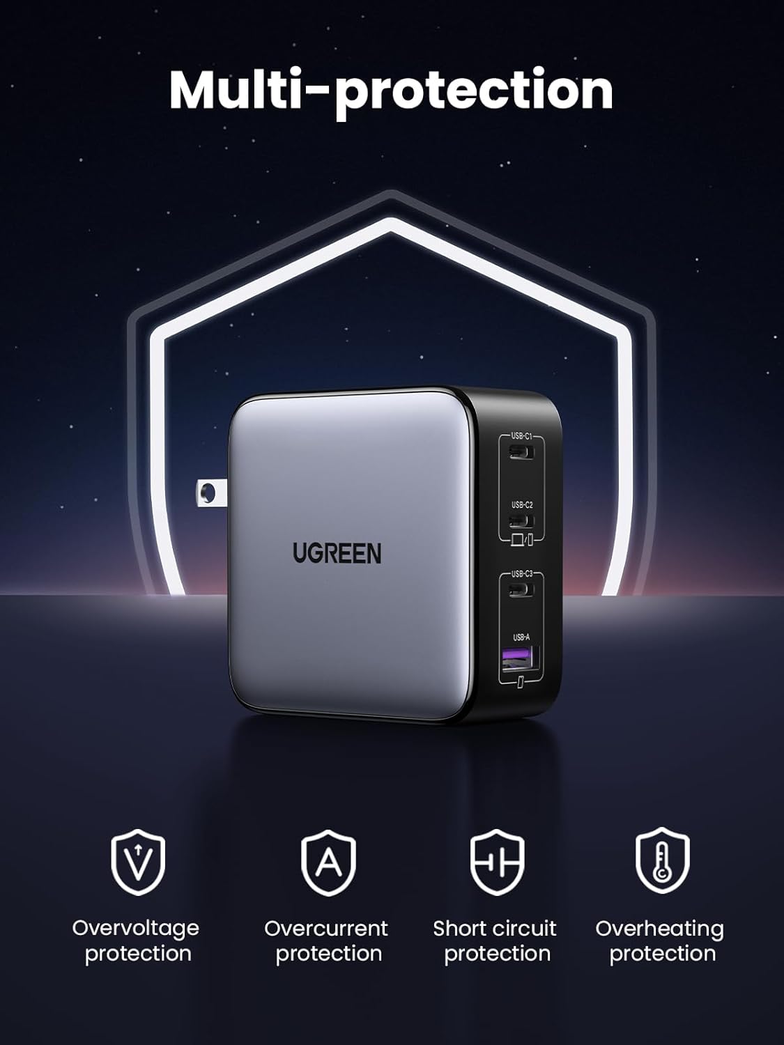 Thumbnail 5 de UGREEN Nexode 100W 4-Port USB-C Charger 🔌