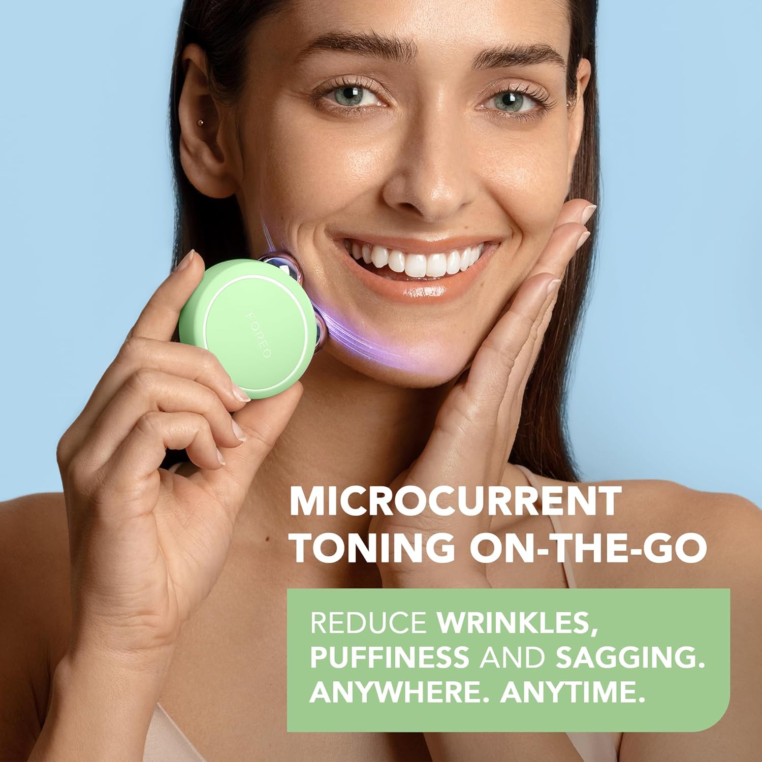 Thumbnail 1 de FOREO BEAR 2 go Mikrostrom- & Face-Lifting-Gerät für unterwegs (Pistazie)