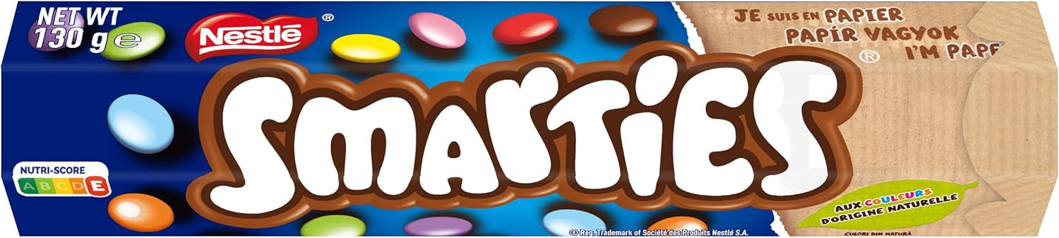 Thumbnail 6 de Smarties Bonbons Chocolatés – Tube géant 130 g (Lot de 4)