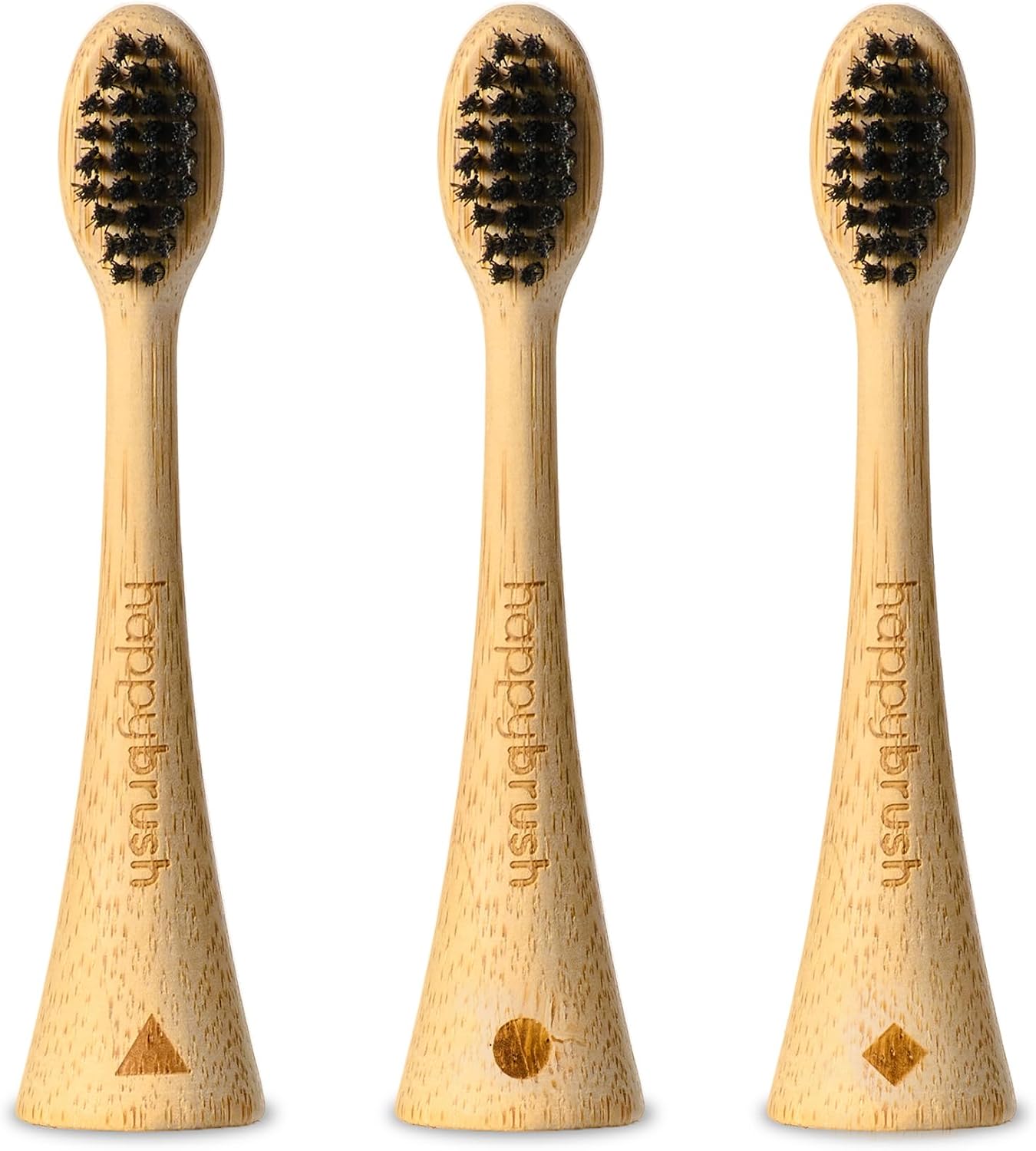 Detalle 2 de happybrush VIBE 3 Aufsteckbürsten 3x3