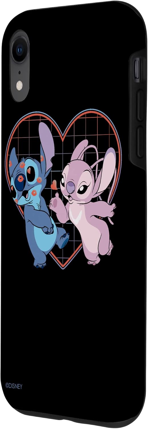 Thumbnail 1 de Disney Lilo et Stitch Angel Heart Kisses Coque pour iPhone XR – Étui two‑in‑one